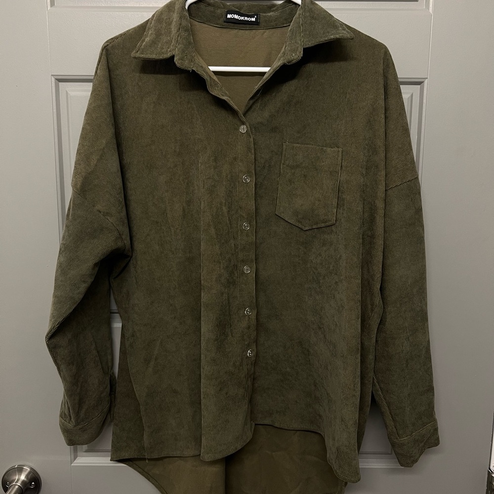 Olive Corduroy Shirt